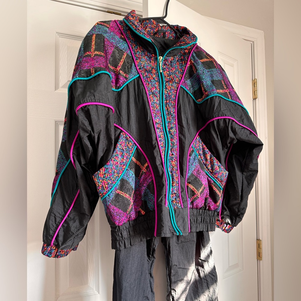 Vintage East West Nylon Windbreaker Outfit. Size Medium.